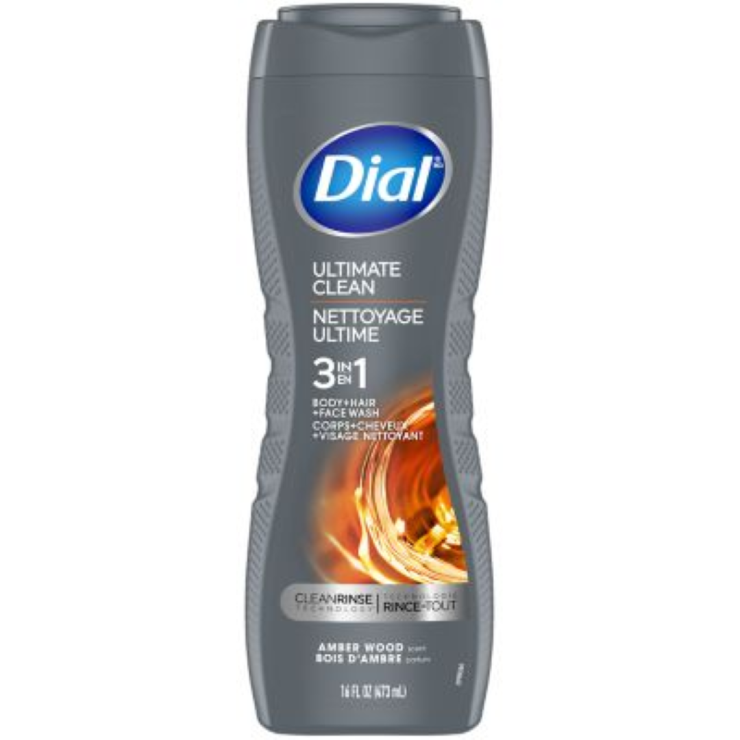 DIAL MEN BODY WASH 3IN1 ULTIMATE CLEAN 473ML